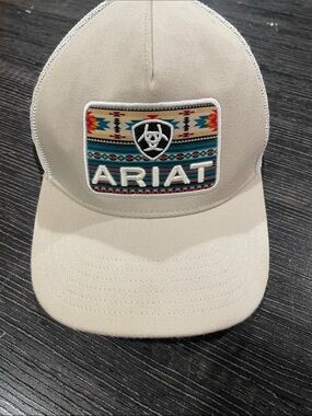 Ariat Beige Hat with Southwestern Embroidered Patch